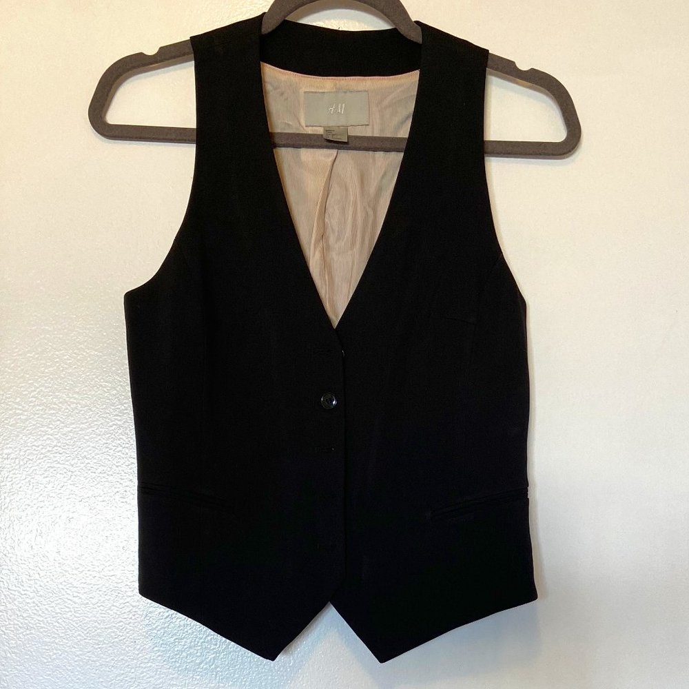 H&M Black Vest US 8